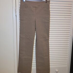 Suzy Shier Black and White Checkered Straight Leg Pants